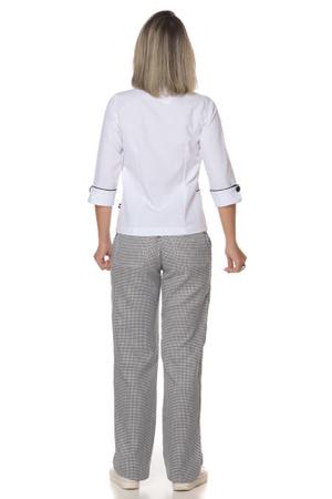 Calça xadrez para uniformes de cozinha chef restaurante gastronomia  cozinheiro hotéis alimentação tecido pied poule – kit 10 pçs – Uniformes e  Fardamentos Profissionais. UniAlpha Uniformes.