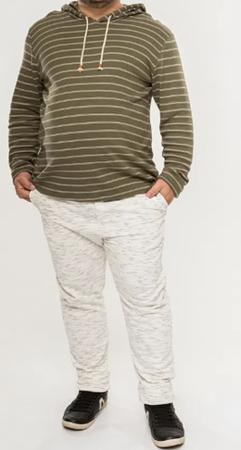Calça de moletom plus size com punho - últimas peças! Rovitex Imagem de Calça de moletom plus size com punho - últimas peças! Rovitex