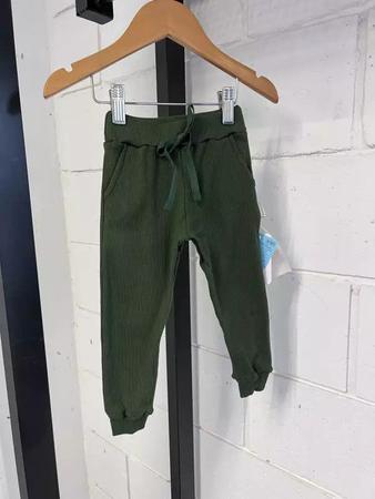 Cal a de Ribana Canelada Verde Folha GUUBE Roupa Infantil