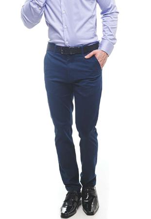 Calça sarja best sale azul