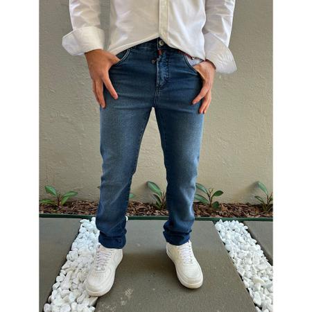 Calça masculina com sales elastico no cós