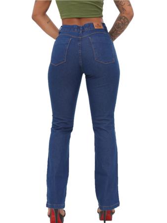 Calça Jeans Plus Size Boot Cut Detalhes no Avesso em Elastano Best Size -  E-commerce Multimarcas Plus Size