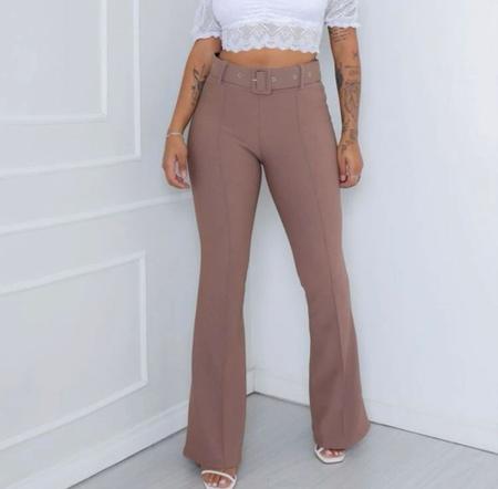 Calça sales flare nude