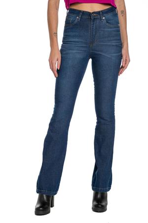 Calça jeans feminina skinny azul escura básica lisa