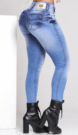 Calça Feminina Jeans Levanta BumBum Com Bojo e Elastano - OXTREET - Calça  Plus Size Feminina - Magazine Luiza