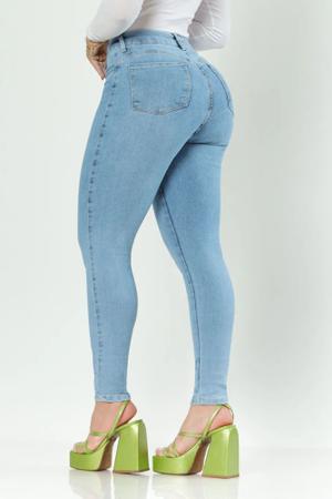 Calça feminina jeans skinny modeladora cintura alta levanta bumbum - Caria  - Calça Jeans Feminina - Magazine Luiza