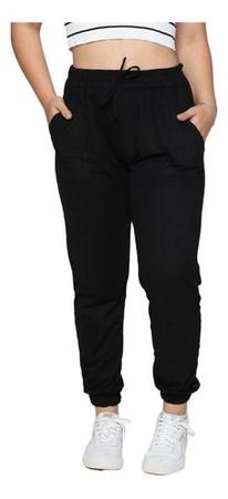 Calca Feminina Jogger Suede Elastano Roupas Femininas Cordao Tendencia Moda Daniel SP CXX Calca Feminina Magazine Luiza