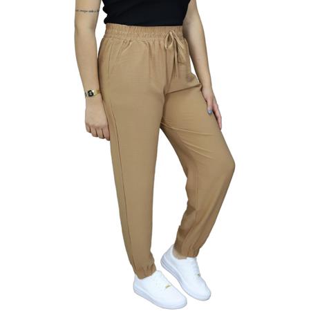 Cal a Feminina Jogger Tecido Leve Poli ster Facinelli 240430