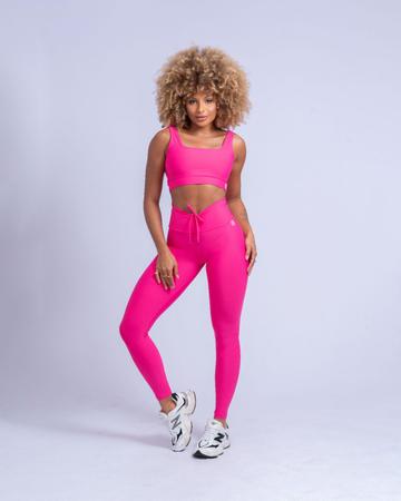 Imagem de Calça Feminina Legging Fitness Slim Cós Alto Ajustável