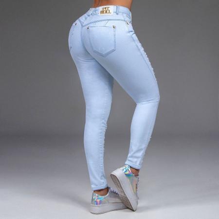 Calça Jeans Branca Ano Novo C/Corrente Nova Coleção Pit Bull-66136 - Calça  Jeans Feminina - Magazine Luiza