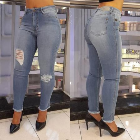 Calça jeans degrant feminina 2025