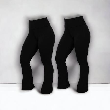 Legging Plus Size G1 G2 G3 Flare Bailarina Boca de Sino