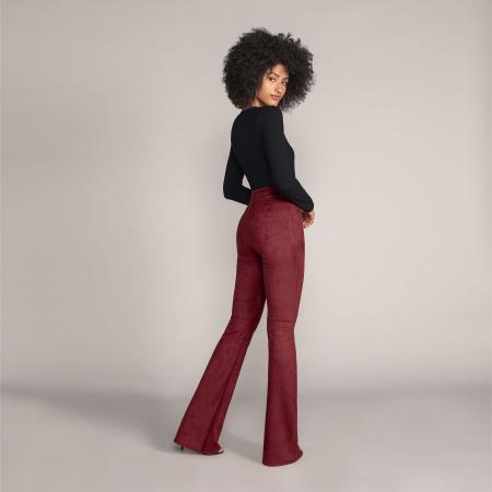 Calca camurca store flare