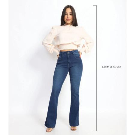 Cal a Flare Jeans Feminina Biotipo Petit Para Baixinhas Premium