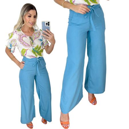 Calça flare direto da hot sale fabrica