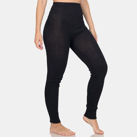 Imagem de Calça Fusô Fina De Lã Tricot Feminina Adulto Lisa Inverno