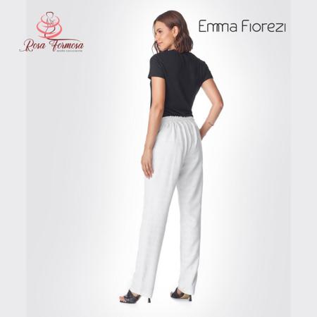 Cal a Gestante Linho Classic Cor Areia Tamanho P Marca Emma