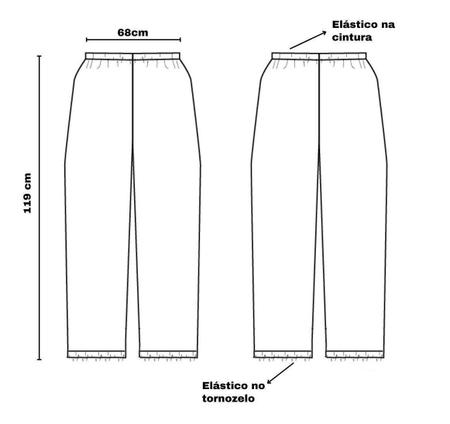 Imagem de Calça Hospitalar Descartável TNT Branco 30g