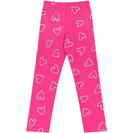 Calça Legging Infantil Com Glitter Rosa Escuro?