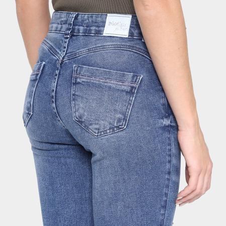 Imagem de Calça Jeans Biotipo Skinny Desfiada Feminina