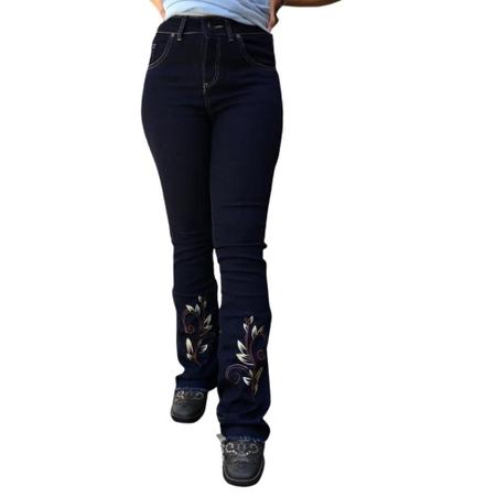 Jeans bordado cheap 2019