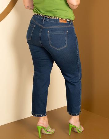 Calça Jeans Wide Leg Com Elastano - Loony - Calça Jeans Feminina