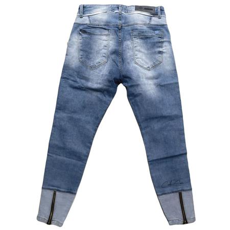 Imagem de Calça Jeans Destroyed Masculina Skinny Premium Zíper Barra