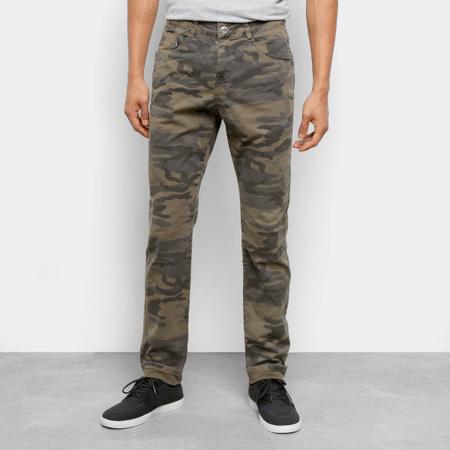 Calça camuflada hot sale masculina slim