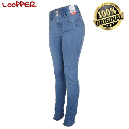 Calça Jeans Feminina Cintura Alta Loper Original - Loopper - Calça Feminina  - Magazine Luiza