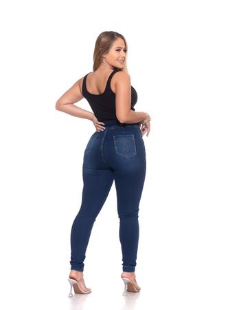 Jeans slouchy com cintura elástica - Mulher