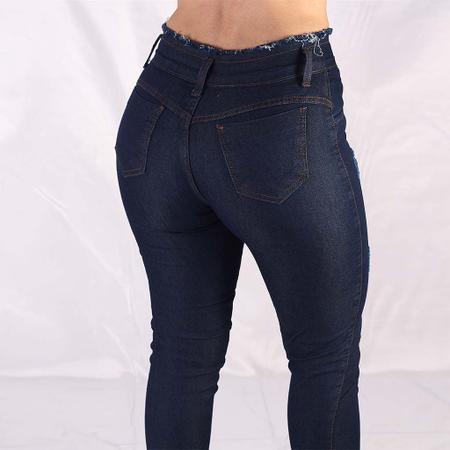Calça Jeans Feminina Cos Desfiado Puido Unhado - CENARY - Calça