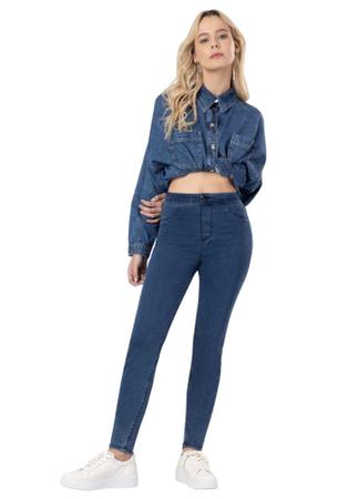 Calça jeans feminina fit for me sem zíper lunender 47738 - Calça
