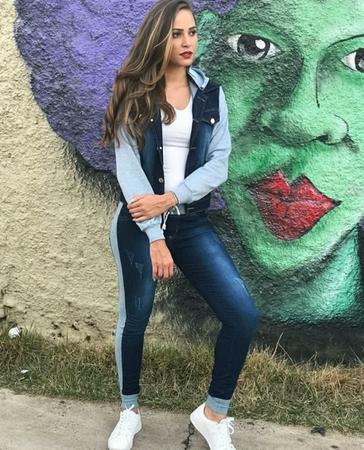 Calça jeans com hotsell cintura de moletom