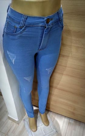 Calça Jeans Feminina Modelagem Empina Bumbum Cós Alto - Star