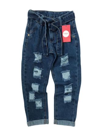 Calça jeans on sale destroyed infantil