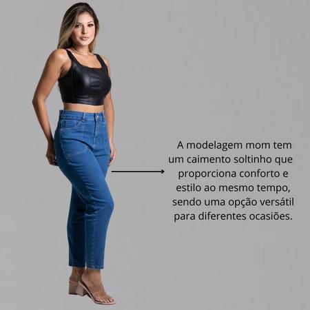 Calça Jeans Feminina Mom Sawary Premium Soltinha Confortável e Elegante -  Calça Jeans Feminina - Magazine Luiza