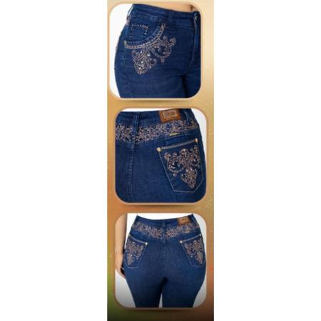 Imagem de Calça Jeans Feminina Ox Horns  Bordada com Brilho