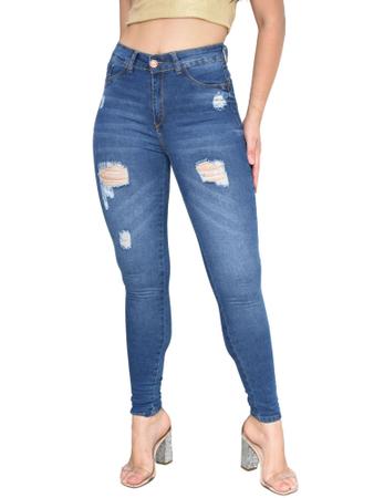 Calça boyfriend sales feminina rasgada