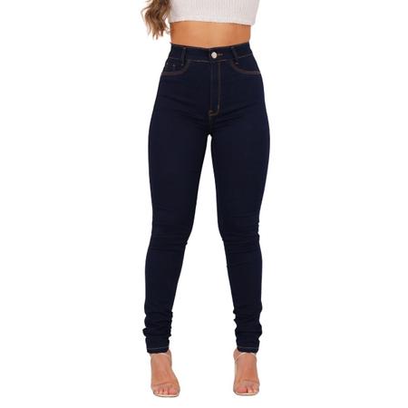 2 Calças Jeans Skinny Social Feminina Cintura Alta Corte Empina BumBum  Efeito Lipo P/ Trabalho - MEIMI AMORES - Calça Feminina - Magazine Luiza