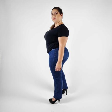 CALÇA WIDE LEG PANTALONA PLUS SIZE 46 Ao 58 - Rimale Jeans - Calça Plus Size  Feminina - Magazine Luiza