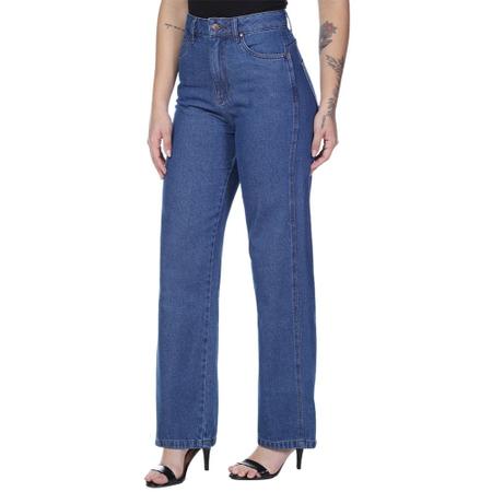 Imagem de Calça Jeans Feminina Wrangler Original Modelo Wide Leg Retro 100% Algodão Premium - Ref. WF3666UN