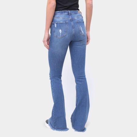 Imagem de Calça Jeans Flare Enfim Destroyed Feminina