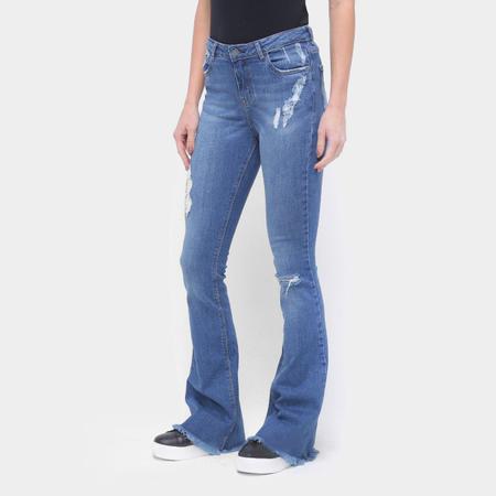 Imagem de Calça Jeans Flare Enfim Destroyed Feminina