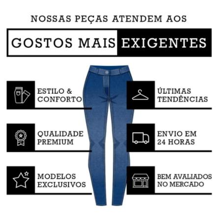 Calça Jeans Flare Plus Size Cintura Alta Com Cinto Preto - Useconf - Calça  Plus Size Feminina - Magazine Luiza