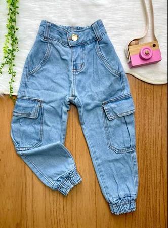 Imagem de Calça Jeans Jogger Menina Infantil Mini Blogueirinha Diva