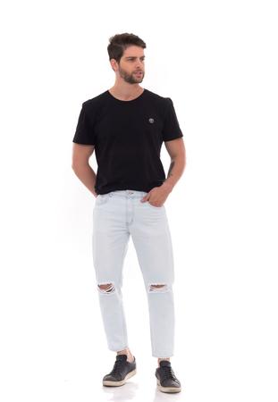 Calça dobrada no tornozelo masculino 2025
