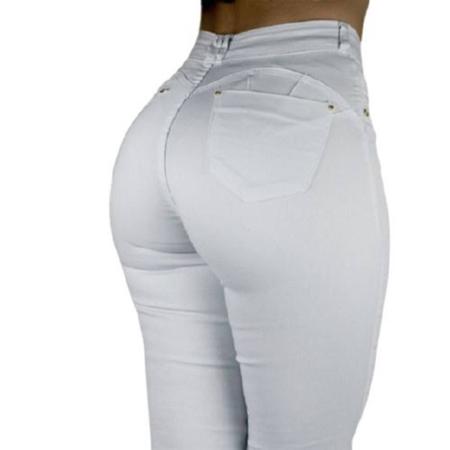 Calça hotsell lycra branca