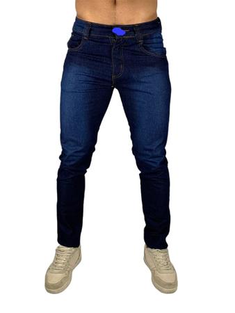 Imagem de calça jeans masculina caqui skinny tradicional linha premium