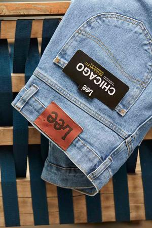 Cal a Jeans Masculina Chicago American Lee Tradicional Stone 100