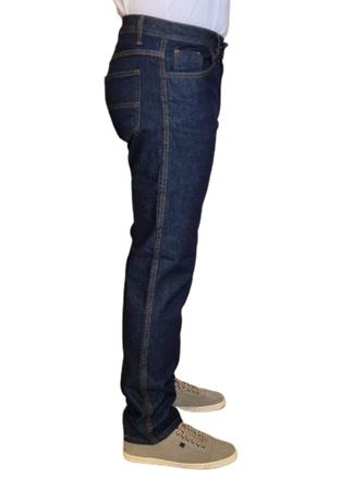 Imagem de Calça Jeans Masculina Escura Tradicional Para Trabalho Reta Serviço Atacado Barato Uniforme